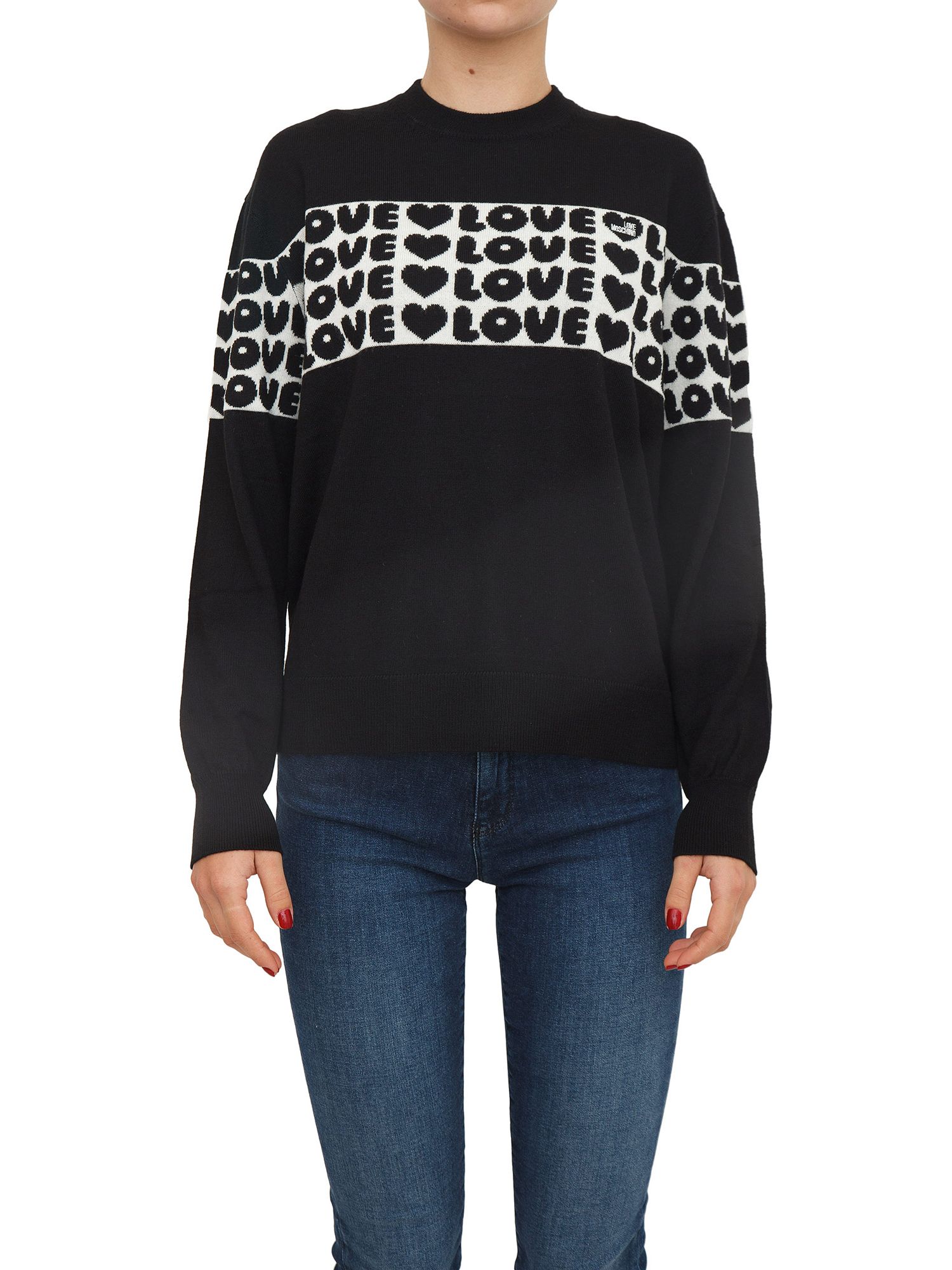 MAGLIA LOVE MOSCHINO NERO Glamour Store