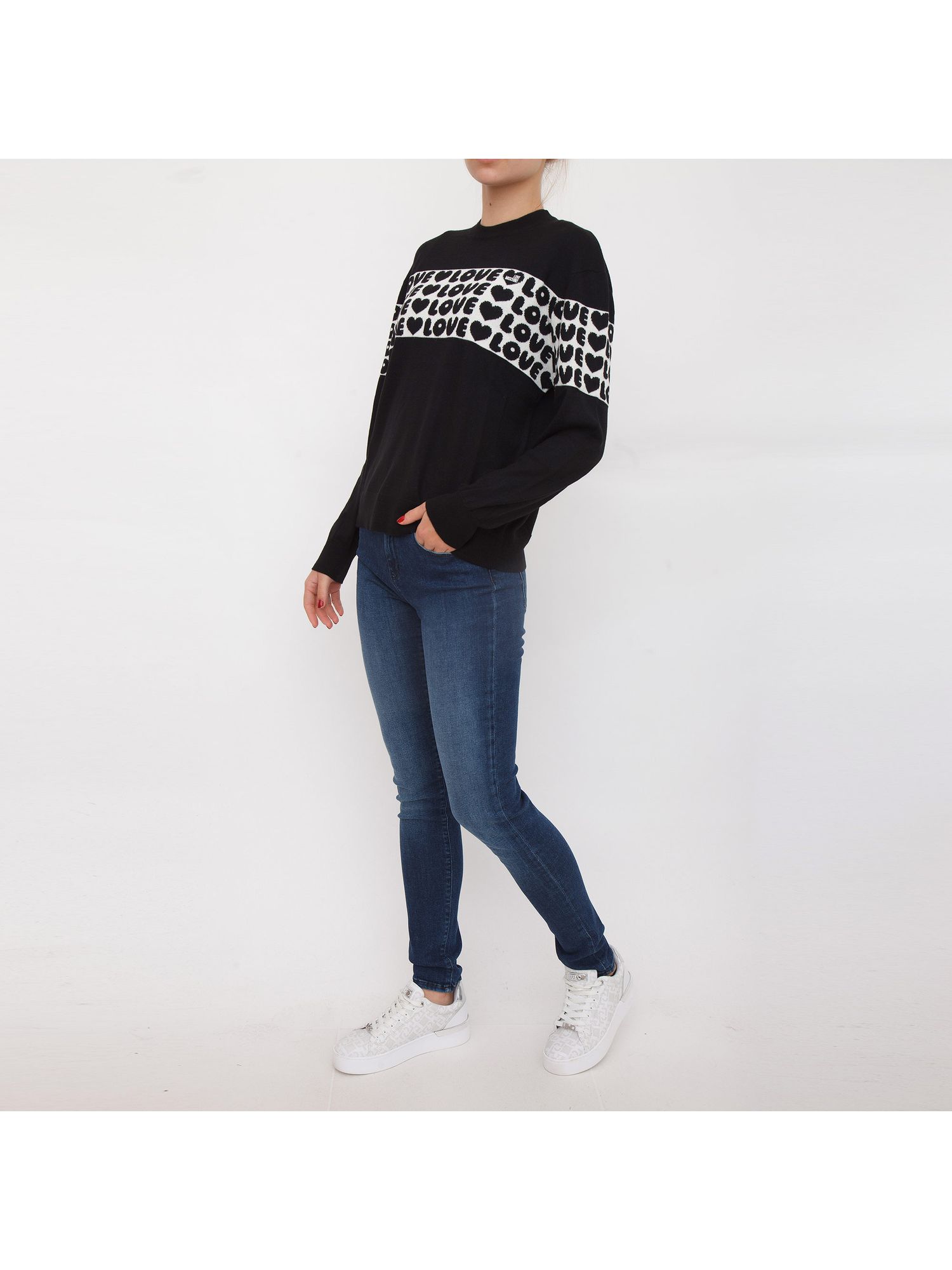 MAGLIA LOVE MOSCHINO NERO Glamour Store