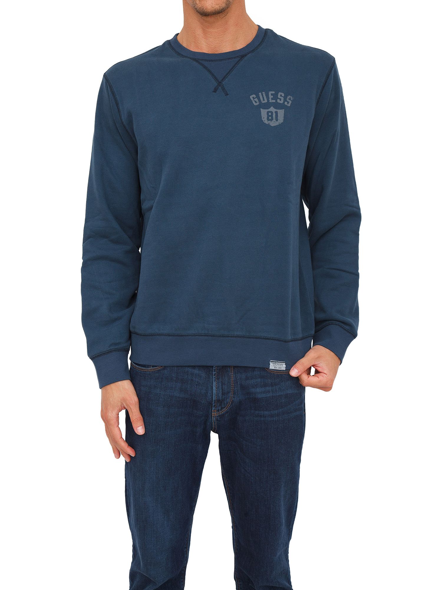 Felpa best sale uomo guess