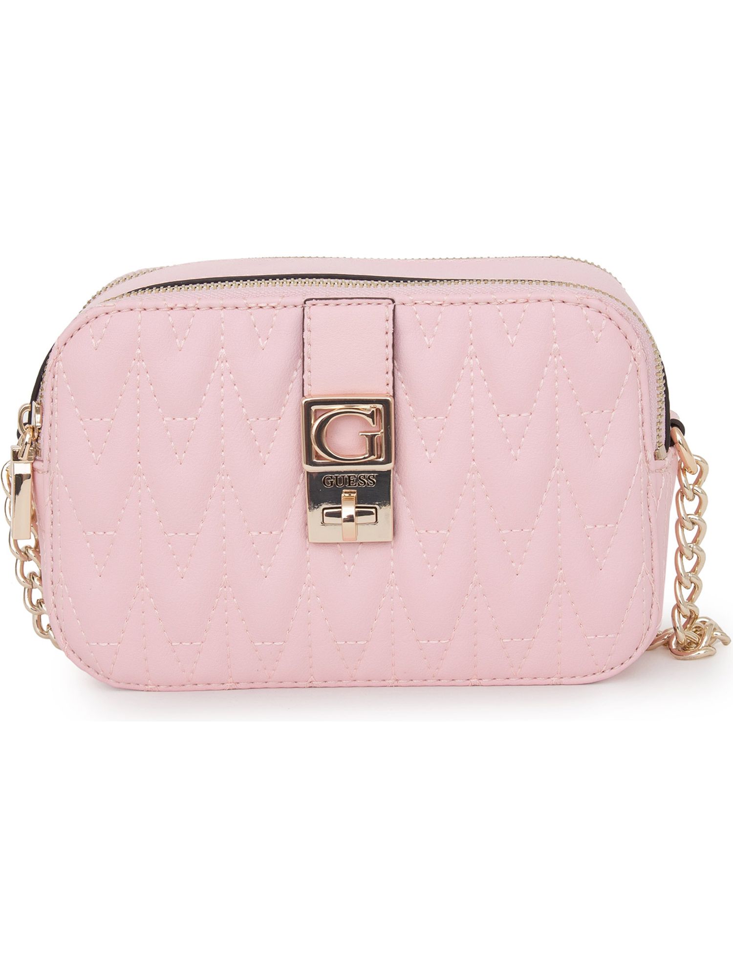 BORSA A SPALLA GUESS JEANS ROSA - Glamour Store