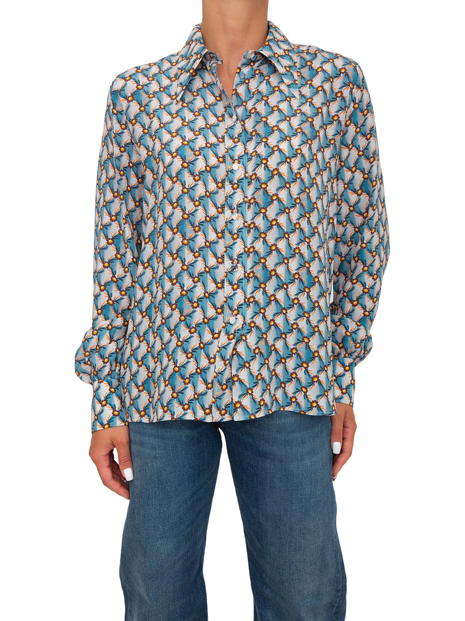 CAMICIA MANICA LUNGA ETRO BLU Glamour Store
