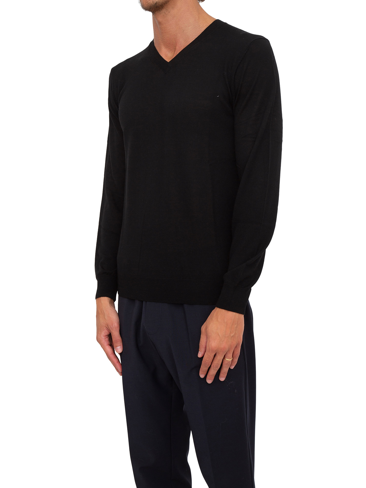 MAGLIA PUNTA PUNTABASE NERO Glamour Store