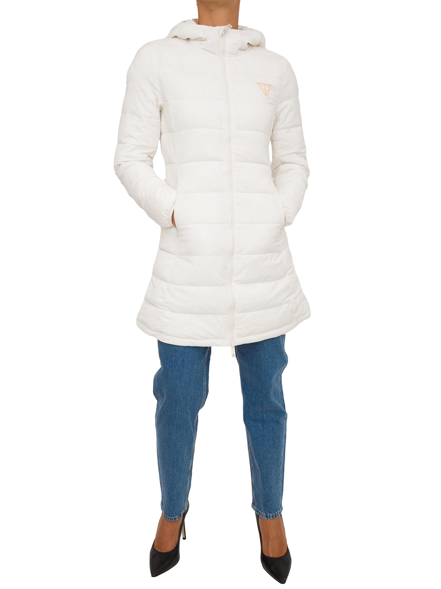 Giubbino jeans bianco best sale donna