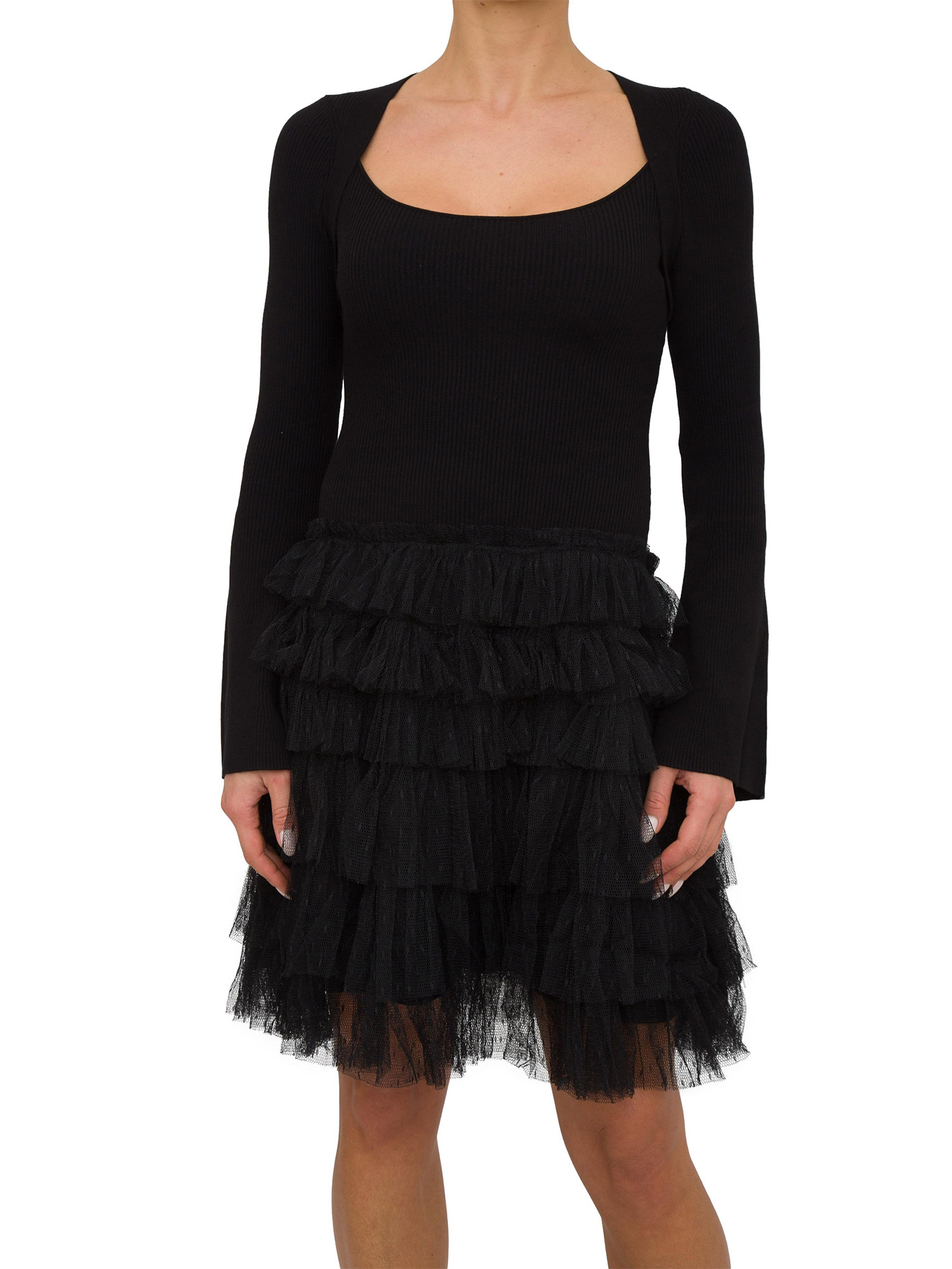 Vestito Corto Vestito Nero Twin Set Twin Set Dames Zomer Twin-set